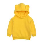 Pull capuche bb manches longues en molleton automne hiver couleur unie pour enfant garcon - fille - ...