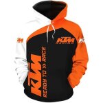 Pull à capuche pas cher k t m - avec impression numérique - gris - clair - noir Pull à capuche pas cher k t m - avec impression numérique - gris - clair - noir