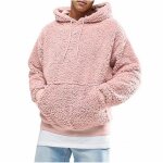 Pull à capuche en polaire - vitata - homme - manches longues - rose Pull à capuche en polaire - vitata - homme - manches longues - rose