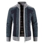 Pulls cardigan à la mode pour hommes automne et hiver pull tricoté épais à fermeture éclair Pulls cardigan à la mode pour hommes automne et hiver pull tricoté épais à fermeture éclair