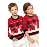Pull col rond de nol enfant kariban - cherryred - 10 / 12 ans