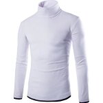 Pull à col roulé blanc pour homme - automne / hiver - coton et acrylique Pull à col roulé blanc pour homme - automne / hiver - coton et acrylique