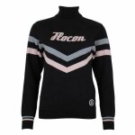 Pull col roul femme peak mountain acioto - noir - l