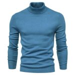 Pull À col roulé homme en tricot manches longues casual pullover chaud confortable couleur unie automne ... Pull À col roulé homme en tricot manches longues casual pullover chaud confortable couleur unie automne ...