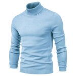 Pull À col roulé homme en tricot manches longues casual pullover chaud confortable couleur unie automne ... Pull À col roulé homme en tricot manches longues casual pullover chaud confortable couleur unie automne ...