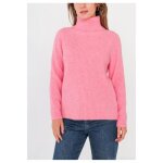 Pull col roul rose femme - marque - modle - manches longues - coupe cintr - col roul