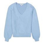 Pull col v - garcia - femme - ciel - bleu