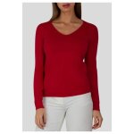 Pull col v rouge femme - kebello - coupe cintré - manches longues - chaud et doux Pull col v rouge femme - kebello - coupe cintré - manches longues - chaud et doux