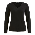 Pull col v vila noir - vila - pull basique en maille - col v - femme