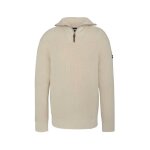 Pull à col zippé homme schott ref 61337 off white - schott - homme - ecru - blanc Pull à col zippé homme schott ref 61337 off white - schott - homme - ecru - blanc