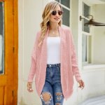 Pull femme tricoté coupe décontractée manches chauve - souris casual - rose - insfity Pull femme tricoté coupe décontractée manches chauve - souris casual - rose - insfity