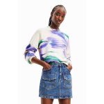 Pull fleurs floues femme desigual