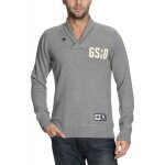 Pull - g - star - headon shawl - homme - gris - 100% coton - coupe ajust�e