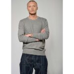 Pull gris homme - kaporal - vaero - coupe regular - col rond - bord - côtes Pull gris homme - kaporal - vaero - coupe regular - col rond - bord - côtes