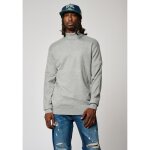 Pull gris homme kaporal - varia - col roul� - maille - bord - c�tes