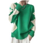 Pull dhiver femmes manches longues rayé crop hauts pull chandail de noël sueter mujer Pull dhiver femmes manches longues rayé crop hauts pull chandail de noël sueter mujer