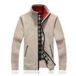 Pull hiver homme gilet col sbeige - blanc Pull hiver homme gilet col sbeige - blanc