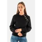 Pull hiver only emma noir - col roul� - femme