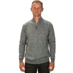 Pull homme en cachemire ugholin - col zipp - gris clair