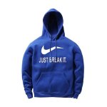 Pull homme  capuche pull bleu blanc