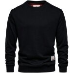 Pull homme insfity - printemps / automne - col rond - manches longues - noir Pull homme insfity - printemps / automne - col rond - manches longues - noir