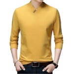 Pull homme col v chaud polaire manches longues casual pullover couleur unie tissu confortable automne ...