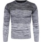 Pull homme en coton - ecelen - xs - gris - col classique - pull pais