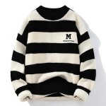 Pull homme insfity - À rayure bicolore - automne hiver Pull homme insfity - À rayure bicolore - automne hiver