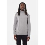 Pull homme kaporal arian - col roul� - gris - maille en relief - logo m�tallique - mati�re douce