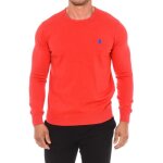 Pull homme manches longues - u. s. polo assn. - 67923 - coral - col rond