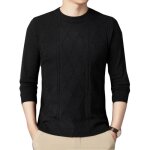 Pull homme noir - insfity - col rond - manches longues - tissu doux Pull homme noir - insfity - col rond - manches longues - tissu doux