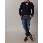 Pull homme river woods en laine - navy - col montant Pull homme river woods en laine - navy - col montant
