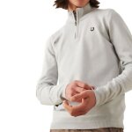 Pull homme teddy smith marty 2 - blanc - col 1 / 4 zip - col montant Pull homme teddy smith marty 2 - blanc - col 1 / 4 zip - col montant