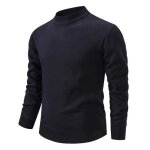 Pull homme en tricot doublé polaire chaud col rond casual pullover epais confortable couleur unie automne ... Pull homme en tricot doublé polaire chaud col rond casual pullover epais confortable couleur unie automne ...