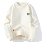 Pull homme tricot hiver doubl polaire chaud casual pullover col rond confortable pour automne hiver ...