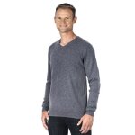 Pull homme ugholin - 100% cachemire - col v - gris Pull homme ugholin - 100% cachemire - col v - gris
