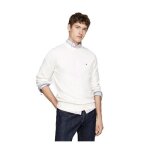 Pull iconique col rond coton cachemire - tommy hilfiger - homme