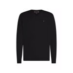 Pull - tommy hilfiger - iconique - coton cachemire - noir - col v - homme Pull - tommy hilfiger - iconique - coton cachemire - noir - col v - homme