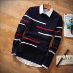 Pull long pour hommehommes chandails laine pull hommes marque vtements dcontract col rond pull hommes ...