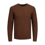 Pull en maille jack & jones premium - cinnamon - homme