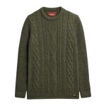 Pull en maille superdry jacob cable hommes