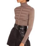 Pull marron brillant femme morgan mentosa Pull marron brillant femme morgan mentosa