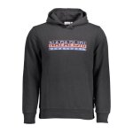 Pull molleton homme noir - napapijri - sf11822 - manches longues - col capuche Pull molleton homme noir - napapijri - sf11822 - manches longues - col capuche