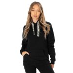 Pull molletonné justhype drawcord hoodie nxtwom3017 pour femme - noir Pull molletonné justhype drawcord hoodie nxtwom3017 pour femme - noir