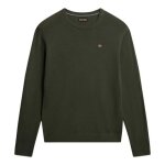 Pull napapijri damavand c 4 - napapijri - homme - vert - col arrondi - manches longues - coupe droite ...