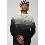 Pull noir dégradé homme kaleb - kaporal - coupe regular - col rond - bord - côtes Pull noir dégradé homme kaleb - kaporal - coupe regular - col rond - bord - côtes