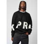 Pull noir homme kaporal kochi - maille - col rond - bord - c�tes