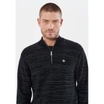 Pull noir homme kaporal vijay - coupe regular - col montant zipp - 100% coton