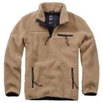 Pull - over - brandit - teddyfleece troyer - col montant - manches longues - camel Pull - over - brandit - teddyfleece troyer - col montant - manches longues - camel