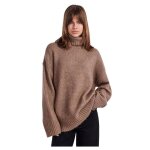 Pull - over femme - pieces - nancy - col roulé - manches longues - oversize Pull - over femme - pieces - nancy - col roulé - manches longues - oversize